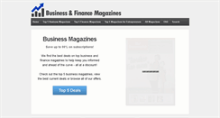 Desktop Screenshot of businessfinancemagazines.com