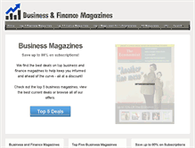 Tablet Screenshot of businessfinancemagazines.com